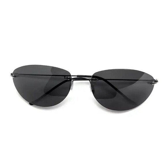 Fashion Cool The Matrix Neo Style Polarized Sunglasses Ultralight Rimless Men - Picture 6 of 12